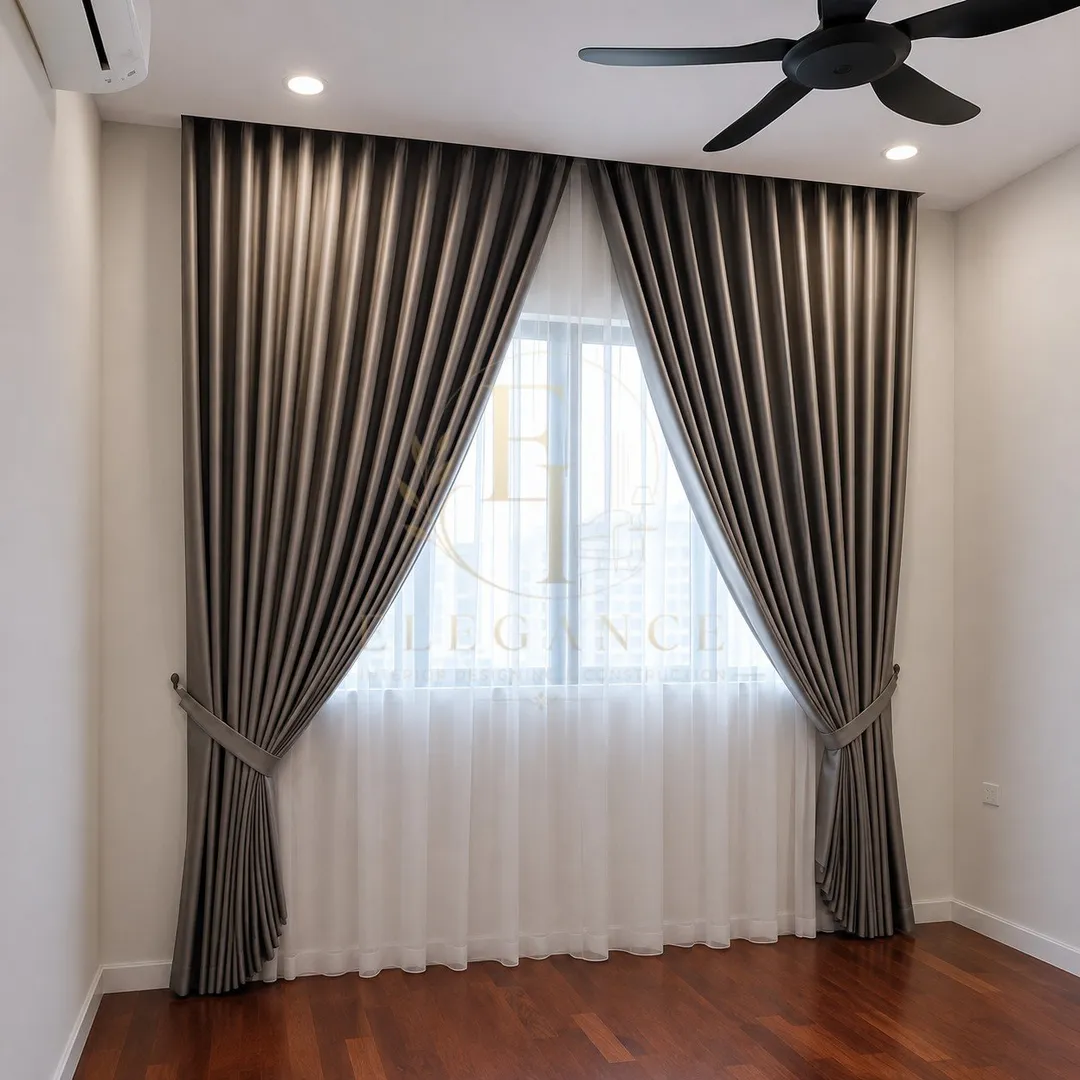 Nova Double Curtain - Main Nova Double Curtain - Image 1
