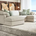 Elegant Textured Chenille Sofa