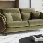 Chic Designer Chenille Sofa