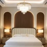 Chic Designer Bed Wall Accents