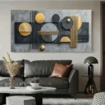 Chic Metallic Decorative Plate