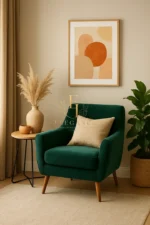 Classic Velvet Armchair - Image 2