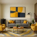 Contemporary Geometric Framed Art