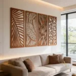 Elegant Floral Wooden Wall Art