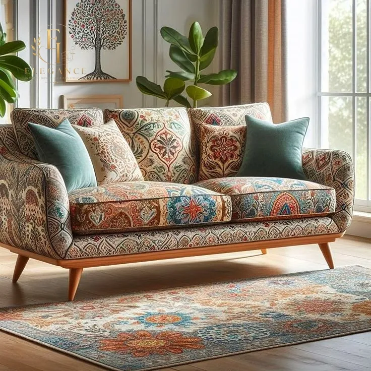 Luxury Jacquard Fabric Sofa - Main Luxury Jacquard Fabric Sofa - Image 1