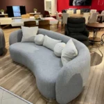 Plush Tufted Boucle Sofa