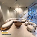 Elegant Textured Towel Fabric Sofa