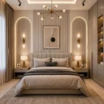 Vintage Wooden Bed Wall Panel
