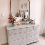 Mission Style Oak Dresser with Mirror