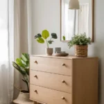 Elegance Upholstered Dresser with Mirror