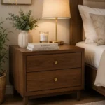 Elegance Velvet Upholstered Nightstand
