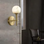 Opaline Leaf Chandelier