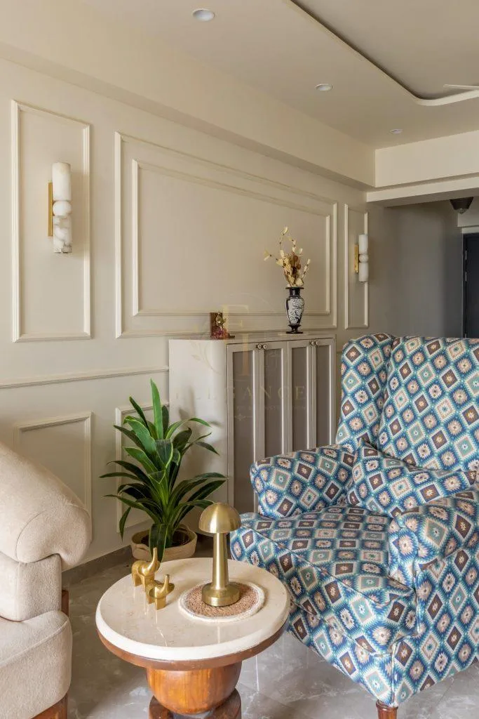 fluted wood paneling for media wall